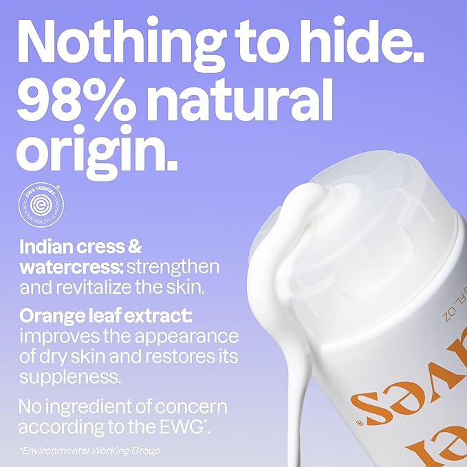 ATTITUDE Body Cream, Moisturizer for Dry Skin, EWG Verified, Vegan & Dermatologist-Tested, Deep Hydration, Orange Blossom & Eucalyptus Scent, 8 Fl Oz (Pack of 6)