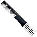 Kent SPC84 Hair Pick Comb for Curly, and Thick Hair – Professional Antistatic Heat-Resistant Prong Fork for Volume and Lift – Barber Teasing Comb for Natural Styling and Maintenance