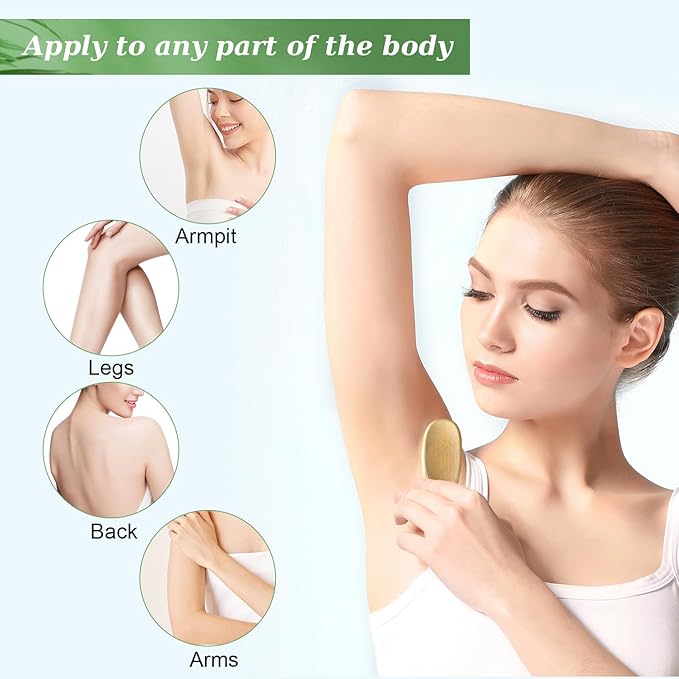 2pcs Deodorant Cream Applicators, Multi-Functional Bamboo Scoop for Natural Deodorant, Skincare Cream, Face Mask - Smooth Surface, Double Head Design, Reusable & Eco-Friendly