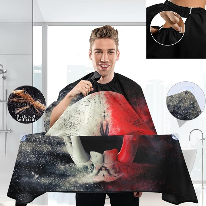 visesunny Professional Barber Cape Polyester Hair Cutting Salon Cape Apron Anti-Static Beard Bib