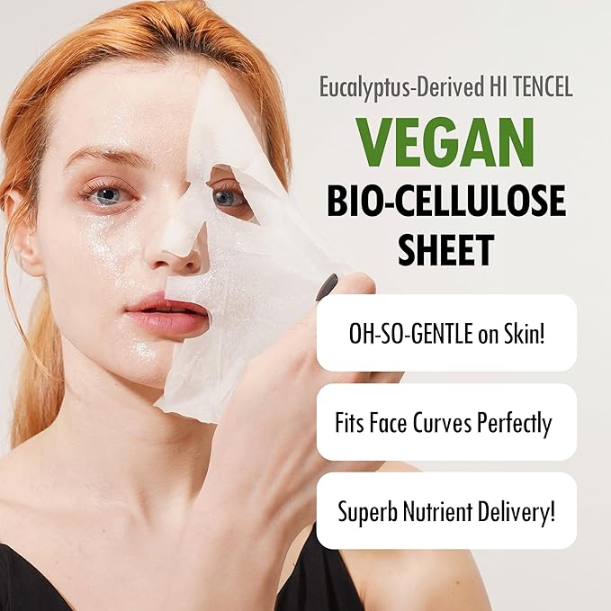 FARMSKIN Facial Sheet Mask - Hydrating, Moisturizing, Clarifying, Soothing Face Masks for Oily, Dry & Sagging Skin - Breathable & Fast-Absorbing - Vegan & Cruelty-Free Korean Skin Care (12 Packs)