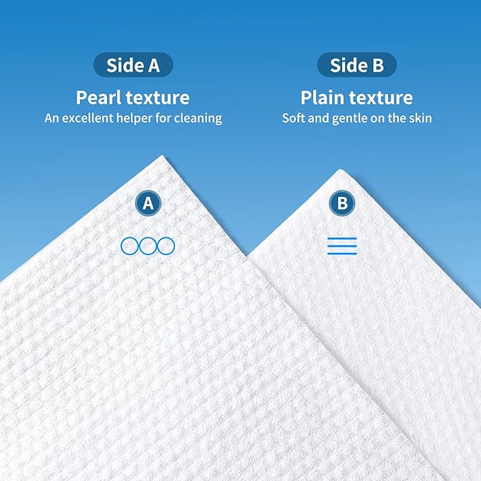 matern'ella Hanging Dry Wipes 332 Counts Face Towel Washcloth Facial Cleansing Thickened Makeup Remover Disposable Soft Face Towelettes for Sensitive Skin Fragrance and Alcohol Free Wet Dry Dual Use