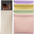 6 Pack 2 Sizes Small Makeup Bag for Purse, Snap Closure Pouches for Purse, PU Leather Coin Purse for Women, Lightweight Organizer for Cosmetics Toiletries Electronics, Daily Commute & Travel