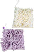 Bath Pouf Soap Holder Sponge Loofah Sponge for Smooth Skin Gentle Lathering Cleansing Shower Pouf with Soap Slot