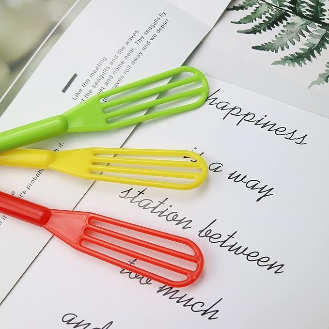 10 PCS Plastic Hair Coloring Mixer,Hair Color Whisks Dye Cream Mixer,Tint Color Cream Colorful Spoon Applicator Hair Bleaching Highlight Tool for Home Barber Shop Salon