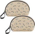 AmBealla 2PCS Cosmetic Bag Storage Purse Bag for Women,Cute Compact Travel Makeup Bag for Keys and Phone,Practical for Girls,Travel Bag for Toiletry