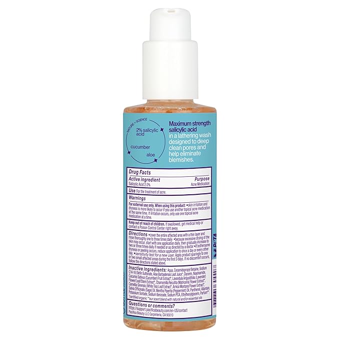 Pacifica, Face Wash Acne Defense, 5.8 Fl Oz