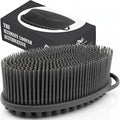 Avilana Premium Silicone Body Scrubber - Trusted Since 2017 - SGS Certified Food Grade Dual Sided Bath Brush, Quick-Dry Exfoliating Loofah Alternative, Massage Brush Sensitive Skin Women Men