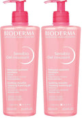 Bioderma Sensibio Foaming Gel Gentle Face Cleanser,Cleansing and Makeup Removing Refreshing Feeling for Sensitive Skin,Unscented,16.9 Fl Oz,(Pack of 2)