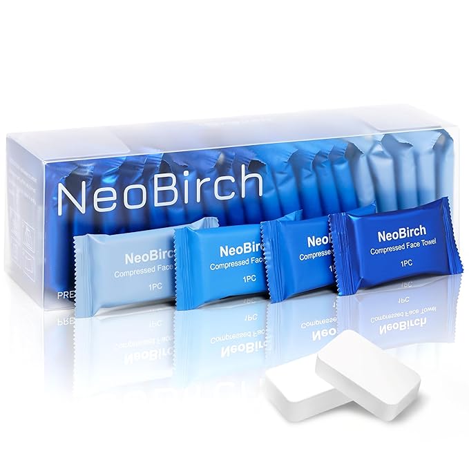 40Pcs Premium Disposable Compressed Face Towels Tablets Large Size Extra Thick Portable Washcloth Facial Tissue for Hotel Camping Travel Outdoor Sports Beauty Hiking Ultra Soft 11.8 x 9.5 inches