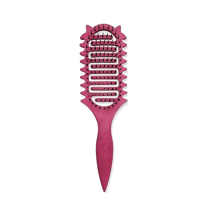 Curl Defining Brush,2026 Vented Hair Brush for Detangling Styling,Curl Defining Brush,Shaping And Defining Curls For Women And Men (Rose Red)