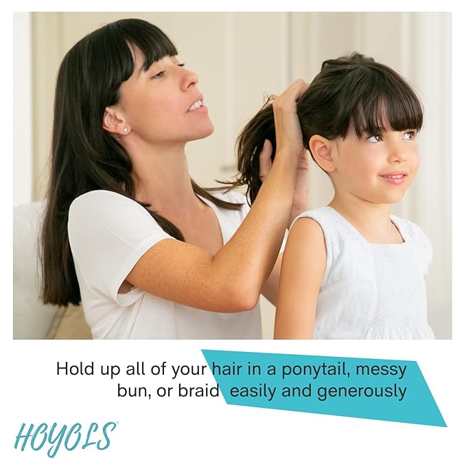 HOYOLS 1/2 Inch Small White Rubber Bands for Hair Ties Elastics Mini Toddler Braids Ponytail Holders for Baby Girls Infants Kids Thick Hair Rubberbands No Damage Office 1000pcs (S) Latex-Free