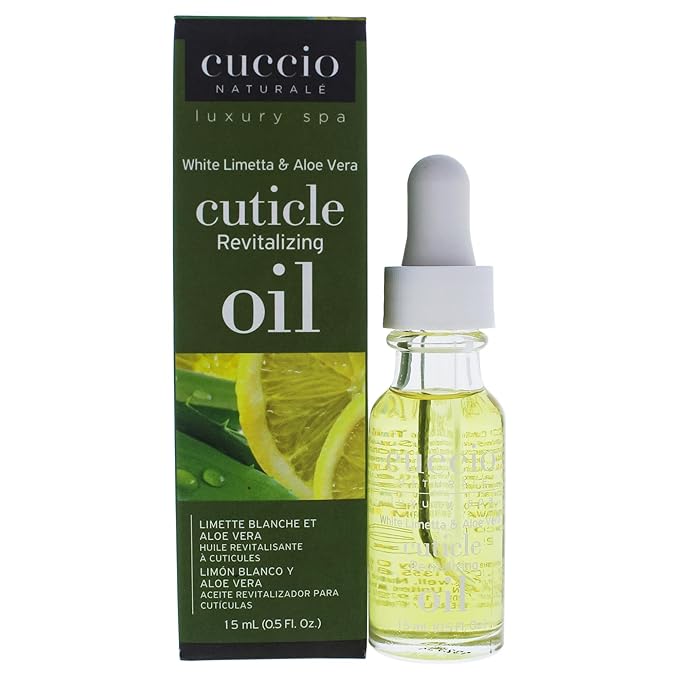 Cuccio Naturale Revitalizing Cuticle Oil - Hydrating Oil For Overnight Cuticle Repair - Remedy Damaged Skin And Thin Nails - Paraben And Cruelty-Free Formula - White Limetta And Aloe Vera - 0.5 Oz