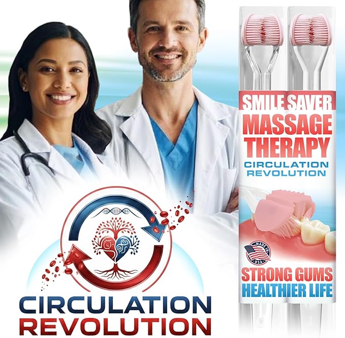 SMILE SAVER 360° Therapeutic Gum Massage for Bleeding Gums & Sensitivity – Circulation Therapy for TMJ & Bruxism Tension – Professional Ultra-Soft Oral Massage Applicator for Sensory Care & Recovery