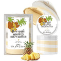 Pineapple Whipped Body Butter, Shea Body Butter for Women Dry Skin, Natural Pineapple Lotion for Body Moisturizer-Deep Moisturizing and Softening-3.4 floz+6.8 floz(100ml+200ml)