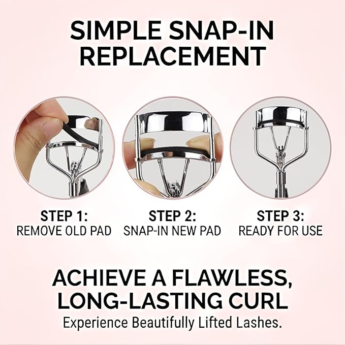 Compatible with Tweezerman Eyelash Curler Refills,30 Pcs Eyelash Curler Refills,Silicone Replacement Pads,for Better Curling and Comfort.