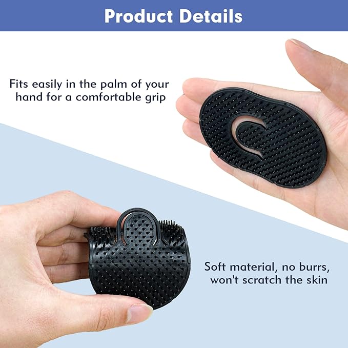 12Pcs Pocket Combs for Men, Soft Portable Hand Comb, Shampoo Scalp Beard Combs Massage Pocket Comb for Men