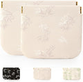 RIGHT AWAY 2 PCS Small Makeup Bag for Purse,Mini Cosmetic Organizer Make Up Bag for Women,Squeeze Coin Purse Pouch,Portable Tiny Makeup Pouches for Cosmetic Accessories,Lipstick, Jewelry, Card, Coins