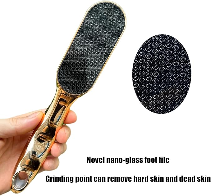2 pcs Hard Skin Remover Nano Glass Foot File - Foot Callus Remover, Dead Skin Remover, Durable Foot Scrubber, Long Lasting Foot Buffer,Hygienic Pedicure Tool，Soft Smooth Feet