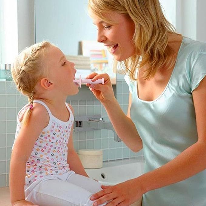 Infant Toothbrush – 360° Baby Toothbrush, Suction Base | Silicone Teething Toy, Soft Toddler Gum Massager, Pacifier Accessory, Ergonomic Care Tool, Gentle Bristle Baby Brush, Training Toothbrushh