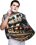 Colorful Giraffe Fans Lovers Print Beard Bib Shaving Apron, Beard Hair Trimming Cape Gift For Dad