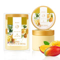 Princess Belle Mango Body Butter, Body Moisturizer for Dry Skin, Body Butter for Women Smell Good, Mango Gifts for Women-2 Pack (3.4floz + 6.8 floz)