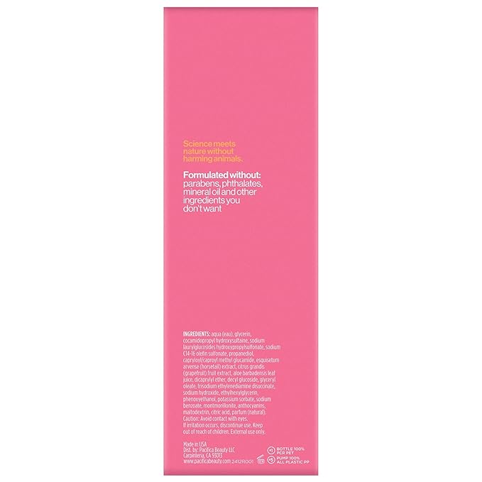 Pacifica, Face Wash Foam Grapefruit, 8 Ounce