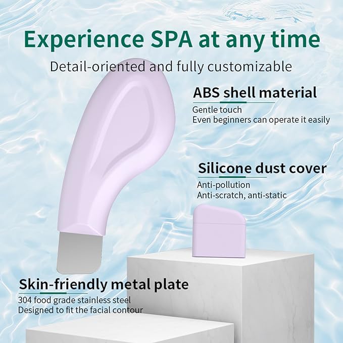 Silicone Nose Blackhead Remover/Face Spatula for Deep Cleaning Black Head Removal.Mild and Safe Skin Scrubber for Remove Facial and Nose Ehead (Purple)