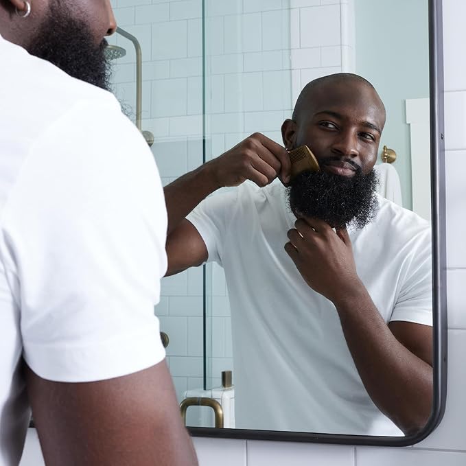 Cremo Beard Accessories, Dual-Sided Beard Comb Made from Verawood - Shape, Style And Groom Any Length Facial Hair