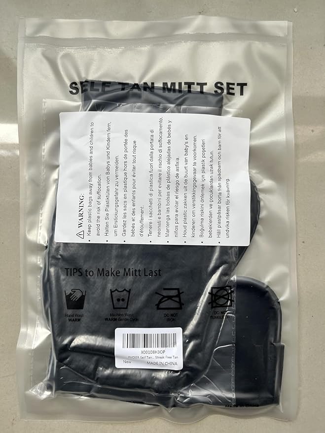 Self Tanning Mitt Applicator Kit 4 in 1 Self Applicator Set with Exfoliating Glove,Tan Mitt Applicator, Tanning Back Lotion Applicators for Your Back,Face Mitt for Tanning Lotion, Spray, Mousse
