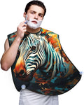 Ice Hockey Print Print Beard Bib Shaving Apron, Beard Hair Trimming Cape Gift For Dad