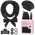 Heatless Curls Overnight, No Heat Overnight Curl Headband, 70" Soft Ribbon Wrap for Long Hair, 9 PCS Heatless Curls Set