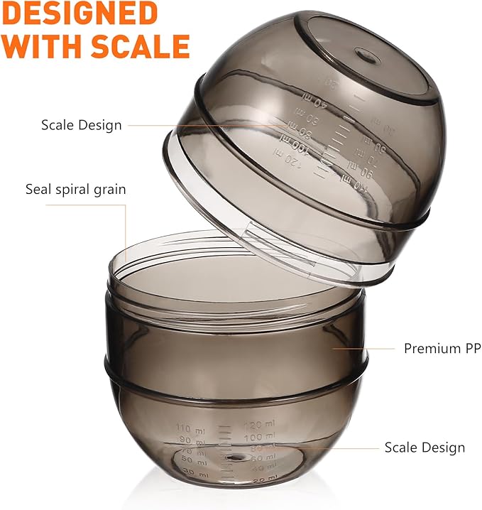 Hair Dye Color Mixing Cup with Double Scale 5.31X3.54X3.54In Hair Tint Shaker Mixer Bowl for Precise Salon and Home Coloring