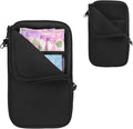 Tampon Holder for Purse, Portable Tampon Bag Organizer Case for Women’s Purse, Travel-Friendly Discreet Period Bag for Feminine Products, Waterproof Pad Bag, Black(Bag Only)