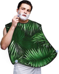 Pinks Cherry Blossoms Print Beard Bib Shaving Apron, Beard Hair Trimming Cape Gift For Dad
