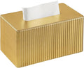 PU Leather Tissue Box Cover, Rectangle Tissue Box Holder with Magnetic Closure, Decorative Tissue Holder for Bathroom Bedroom Office (Rectangle for 180 to 230 Count Tissues)