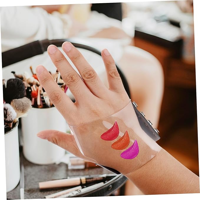 Makeup Mixing Palette Hand Tray for Foundation Concealer and Lipstick Pu Cosmetic Plate for Professionals and Home Use Easy to Clean and Portable