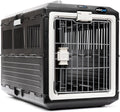 USA Pet Carrier & Crate 26" - Premium Collapsible Design for Medium Cats and Dogs - Portable Kennel for Indoor/Outdoor Use - 360-Degree Ventilation & Hard Plastic Wall Protection