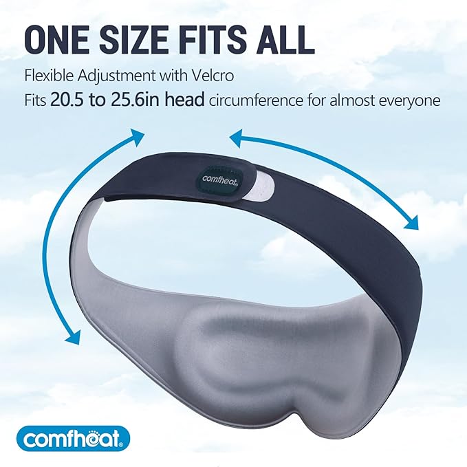 3D Cooling Sleep Mask Blackout Gel Eye Mask for Cold Hot Compress, Cooling Weighted Eye Mask for Sleeping, Zero Eye Pressure, Ice Cold Pack, Cold Compress for Puffy Eyes