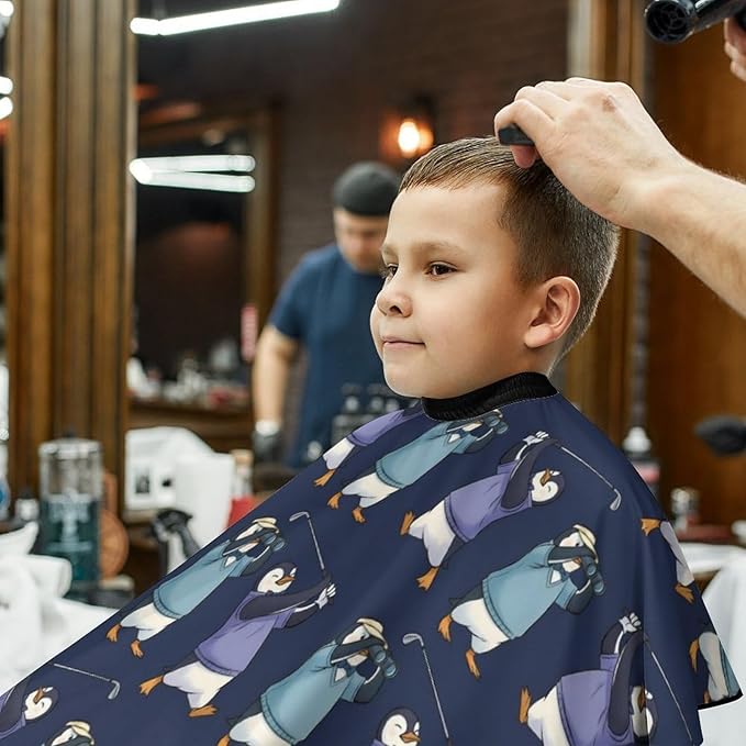 Barber Cape for Kids Funny Duck Haircut Cape Professional Salon Cape Waterproof Hair Cutting Styling Haircut Apron