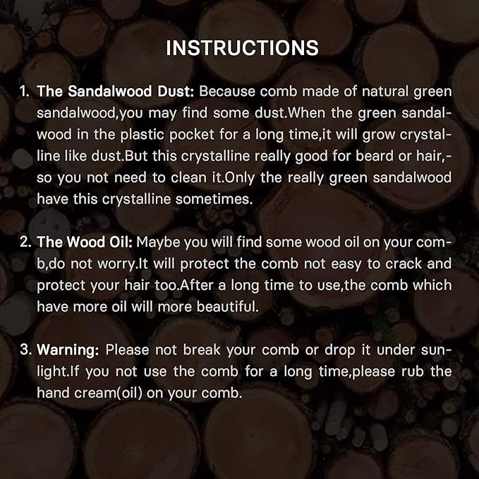Men's Pocket Folding Wooden Beard Comb with Leather Travel Case,Green Sandalwood Hair Combs Set for Men (Skeleton)