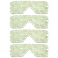 Hercicy 4 Pcs Jade Eye Mask Green Jade Stone Facial Cooling Mask for Alleviate Puffiness Face Massage Relax Eyes Relieve Migraine Meditation Beauty (Green)
