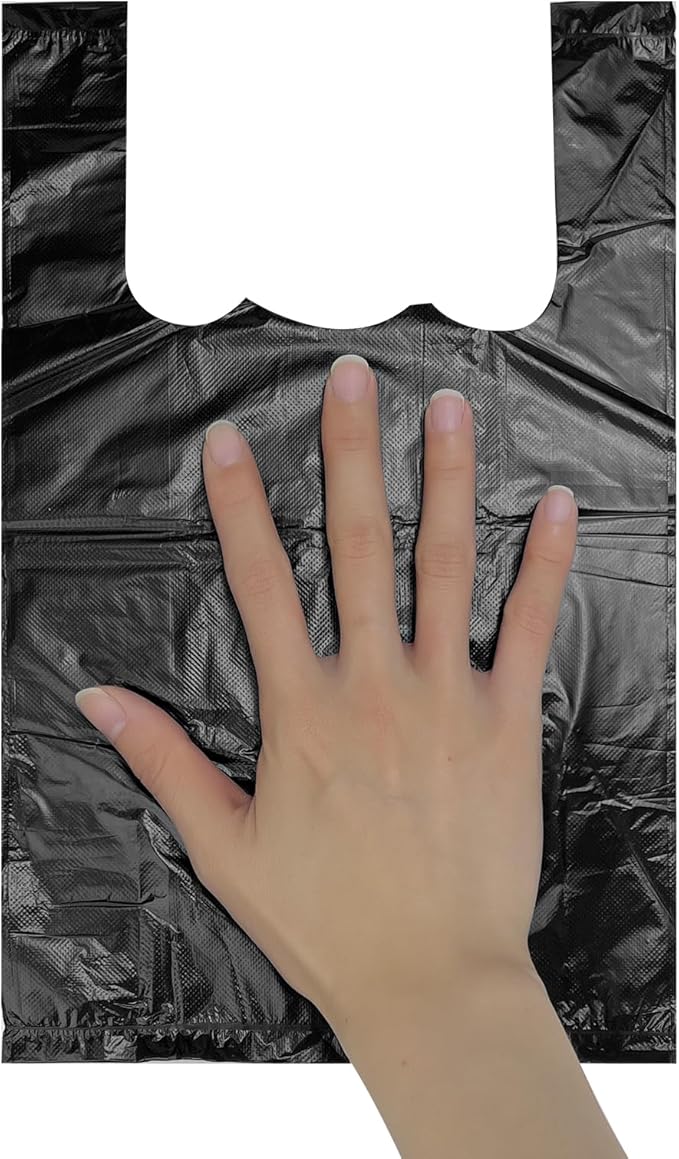 Personal Disposal Bags, Sanitary Napkin Bags Black Little Waste Bags, 300 Pack, Plastic Trash Bags with Handles for Feminine Tampons Hygiene Products