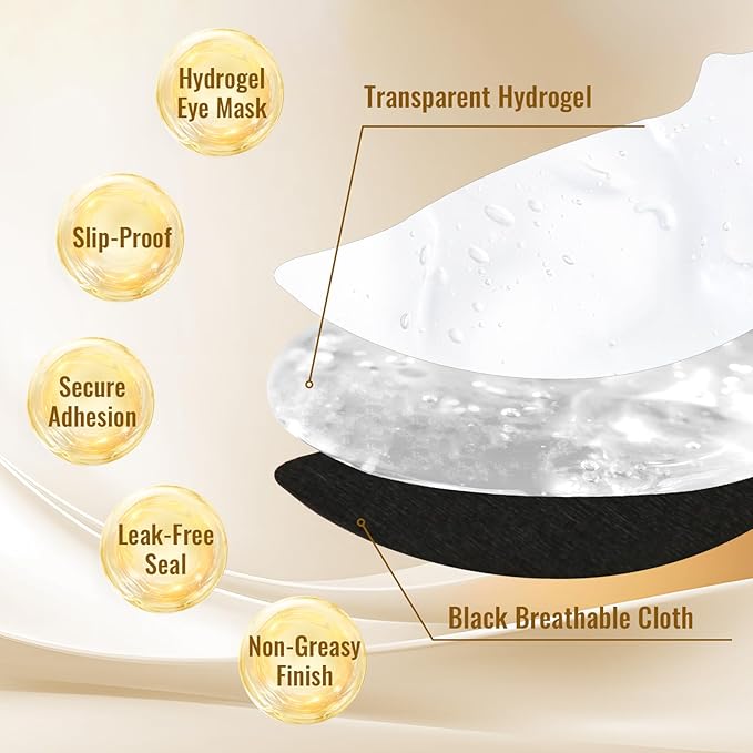 Self Cooling Eye Masks for Migraines, Eyestrain, Puffiness, All-Natural Ingredients, Cold Eye Mask for Travel, Flights, Screen Time, or Overnight Puffiness