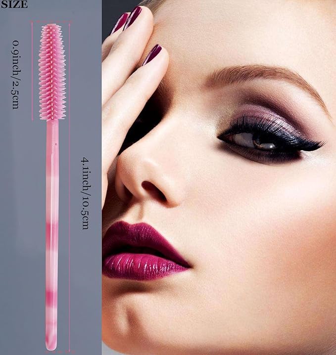 BIHRTC 100PCS Disposable Makeup Tools Kit Mascara Wands Mascara Spoolies Disposable Lip Applicators liner Brushes Makeup Tools for Women Girls Salon Beauty Cosmetic Make Up Tool