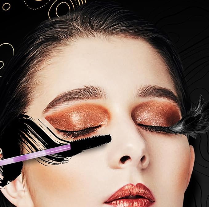 BIHRTC 100PCS Disposable Silicone Eyelash Brush Mascara Spoolies Mascara Wands Disposable Lip Applicators liner Brushes Makeup Tools for Women Girls Salon Beauty Cosmetic Make Up Tool