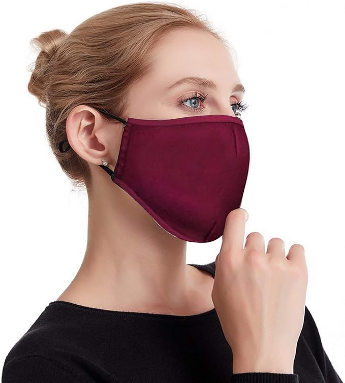 Black Face Masks, 3-Ply Black Masks Disposable 100 Pk (Premium Comfort Soft White Inside) Breathe Easy