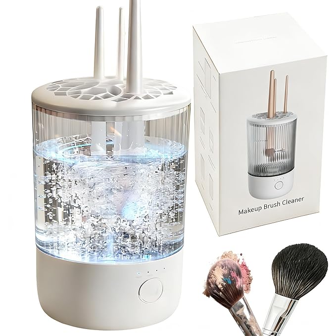 Electric Makeup Brush Cleaning Machine, Automatic Makeup Brushes Cleaner Suitable for Various Makeup Brushes & Tools