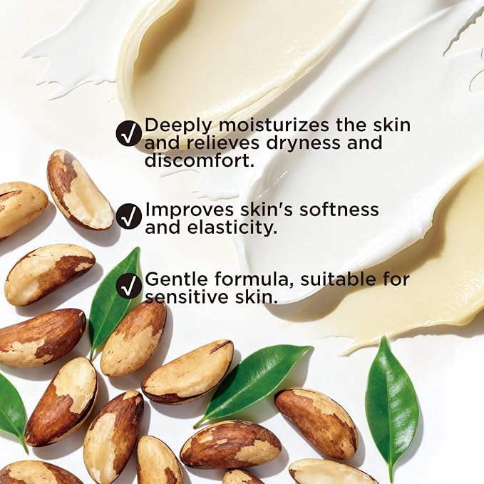 Brazil Nut Whipped Body Butter, Shea Body Butter for Women Dry Skin, Natural Brazil Nut Lotion for Body Moisturizer-Deep Moisturizing and Softening-6.8 floz(200ml)