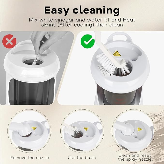 Facial Steamer, Facial Steamer Professional Tabletop with Extendable Nozzle, Portable Nano Ionic Face Steamer for Home Use（White）